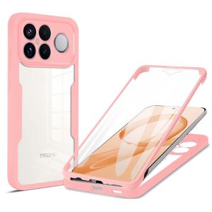 360 ° Ốp Lưng Bảo Vệ Toàn Màn Hình Cho Mi Poco F8 F7 F6 Pro Ultra F3 M7 M8 M6 Pro - Vỏ Điện Thoại Acrylic Trong Suốt Chống Sốc