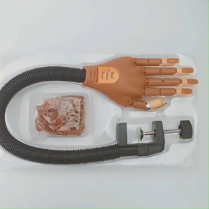 หุ่นมือปลอม ขยับได้ สําหรับฝึกทําเล็บอะคริลิค โมเดลมือปลอมสําหรับฝึกทําเล็บ