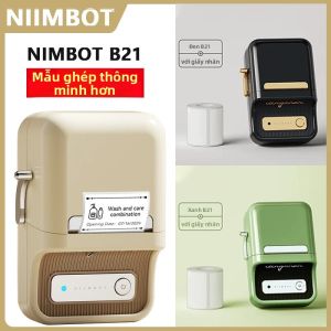 Niimbot B21 Mini Pocket Máy In Nhãn Dính Nhiệt Không Dây Bluetooth Cho Văn Phòng Di Động Tại Nhà Máy Dán Nhãn Mã Vạch