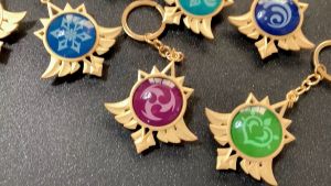 Gantungan Kunci Keychain Genshin Impact Liyue Keychain Glow In The Dark Gantungan Kunci Anime Keychains