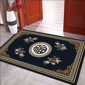 New Chinese Style Door Mat Home Entrance Anti-Slip Dirt Resistant Living Room Entrance Carpet Modern Tussle Proof Door Mat