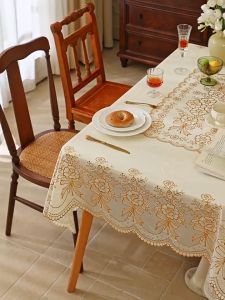 Tablecloth Waterproof & Dust-proof: High-Quality Dining Table Cover