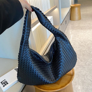 Woven Tote Bag for Women Large Woven Handbag Soft Leather Shoulder Bag Work Shopper Summer Beach Travel Tote Bags Luxury Satchel