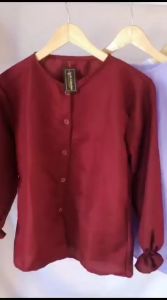 Edo Fashion - SABINA BLOUSE Bahan Torry Burch Ukuran M L Baju Atasan Wanita Dewasa Terbaru 2024 Kekinian Viral Blouse Remaja Trendy Jumbo Nyaman Lengan Panjang Polos Kasual Lucu Outfit Ideas Simpel Modern Ootd Perempuan Korean Style Model Baru Terlaris