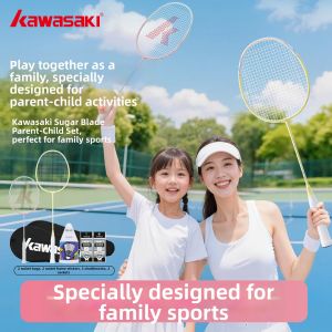 Kawasaki | Children Friendly Parent-child Set Badminton Racket