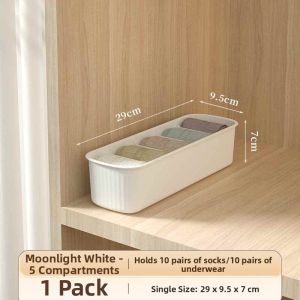 XUNHUAI | Drawer Organizer Divided Underwear and Socks Storage Box