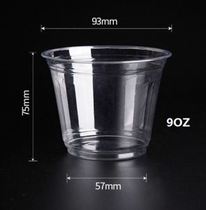Viski | 50PCS 9OZ12OZ16OZ20OZ24OZ Crystal PET Clear Plastic Cups for Party Ideal for Cold Beverages Smoothiesand Parties No Lids