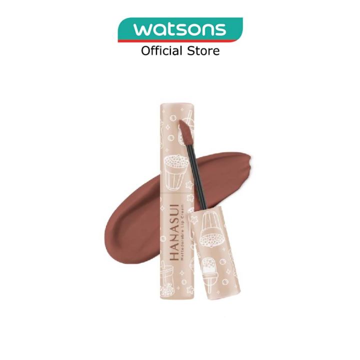 HANASUI Mattedorable Lip Cream (02 Brown Sugar), Long Lasting, Lightweight, Non Drying 4g