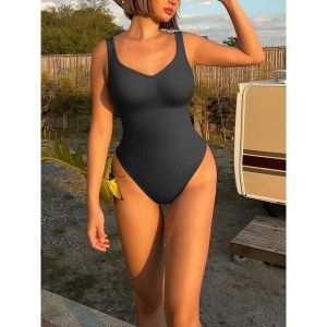 Áo Vest Không Tay Màu Trơn Quần Short Liền Thân Polyester Cao Cấp Mùa Hè 2025 Phong Cách Đường Phố Ôm Vừa Vặn