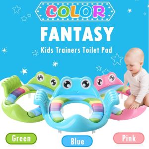 Adjustable Toddler Toilet Potty Chair for Kids Training Seat With Soft Cushion And Sturdy Non-Slip Step Stool Ladder