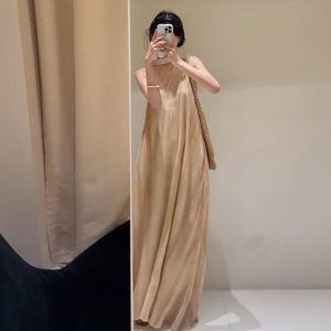 ZHENMANZI | Elegant French Sleeveless Halter Dress Summer Beach Wear