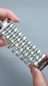 Đa Năng Nam Dây 18mm 20mm 22mm Phát Hành Nhanh Gấp Khóa Dây Đeo Bằng Thép Không Gỉ Chắc Chắn 7 Con Trỏ Thay Thế Vòng Tay