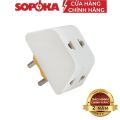 Đầu nối chia điện đa năng 3 cửa SOPOKA P11 chịu tải 2200W. 