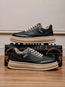 Warrior | English Style Summer New Thick Sole Leather Casual Shoes