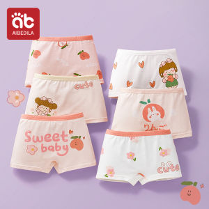 6 pcs Girls Panties Lovely Character Pattern Cartoon Girls Boxer Briefs Soft Cotton Kids Underwear Washable Children Boxers 