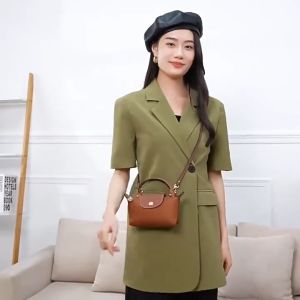 SG STOCK Longchamp Mini Bag Messenger Shoulder Strap Free Punching Leather Buckle Bag Transformation Adjustable Strap