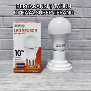 ECOKING LAMPU LED SENSOR CAHAYA 10W 10 WATT PUTIH ESS-810DL SNI BAGUS LIGHT SENSOR BERGARANSI