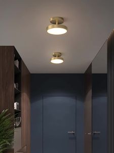 ZHENMEIJU | Copper Nordic Design Ceiling Light