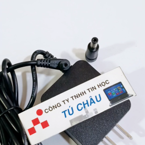 Adapter DC 12V - 1.5A / Đầu cắm 4.8mm x 1.7mm + Đầu đổi 4.8mm x 1.7mm ra 5.5mm x 2.1mm