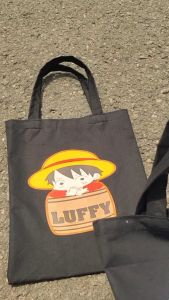 Tas Totebag Kanvas Tebal  Anime One Piece Monkey D luffy Wibu By Shafiyyah.sarban