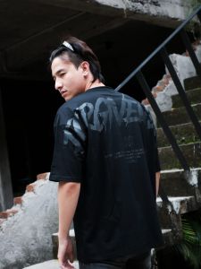 tshirt oversize black doff forgiveness huntercutz