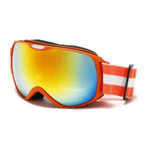 Childrens colorful coated double-layer anti-fog mountaineering ski goggles outdoor anti-sand snow childrens ski goggles.