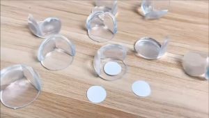 Transparent Silicone Table Furniture Corner Edge Guard Baby Kids Safety Protector Keselamatan Bumper