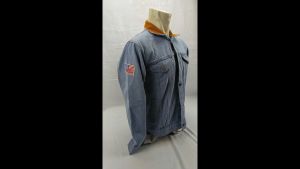 AWAS Jaket Denim Pria Dilan Jeans Casual Stylish dengan Kerah Soft Bludru Vintage Kekinian