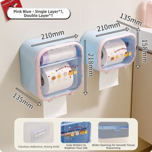 AIJIADA | Wall Mounted Easy Draw Storage Box for Facial Tissues