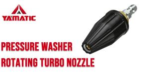 YAMATIC Pressure Washer Tips Turbo Nozzle 360° Rotating Spray Turbo 3600 PSI 4.0GPM with 1/4" Quick Connector