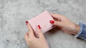 JSM - D285 Dompet Wanita Dompet Lipat tiga Dompet Perempuan Dompet Kartu