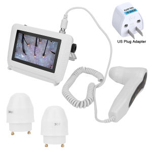 5 Inch Skin Hair Analyzer LCD Screen Digital Skin Diagnosis Scanner Facial Scalp Hair Follicle Oil Moisture Care Detector