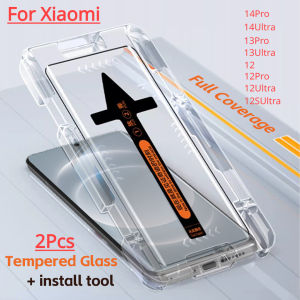 2Pcs Screen Protector For Xiaomi Mi14 Ultra 13 Pro 12 11 10 Pro mi 12S Pro 13 Ultra Tempered Glass Auto Matic Installer Tool