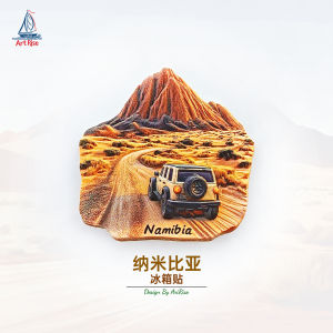 Magnezie 3D Vườn Quốc Gia Namibia Đồ Trang Trí Xe Báy Đồ Trang Trí Nhà Đồ Lưu Niệm Du Lịch Đồ Trang Trí Tủ Lạnh