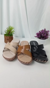 OXXO รองเท้าแตะเพื่อสุขภาพ รองเท้าแฟชั่น ส้นเตารีดเย็บเชื้อก สูง 2 นิ้ว พิเศษ พิเศษ ของ OXXO