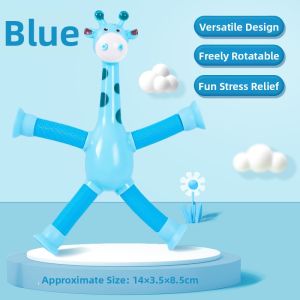 Jiaxun | Extendable Light-up Suction Giraffe Educational Toy