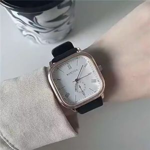Jam tangan Pria analog Davis kulit semi/Jam tangan pria casual