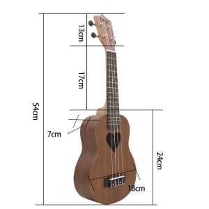 IRIN | IRIN 21 Inch Ukulele 4 Strings Guitar Sapela Hawaiian Mini Guitarra Ukulele For Beginner Children Stringed Music Instrument