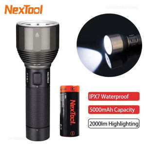 Mijia Nextool Rechargeable Flashlight 5000mAh 2000lm 380M 5 Modes IPX7 Waterproof LED Light Searching Torch for Camping Outdoor