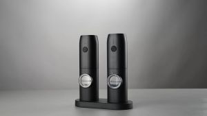 Automatic Pepper Grinder Salt And Pepper Grinder USB Rechargeable Adjustable Coarseness Spice Mill With LED Light Kitchen Tool