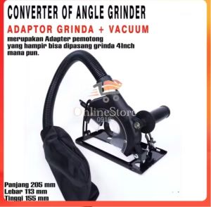 Kantong Debu + Dudukan gerinda Stand Holder