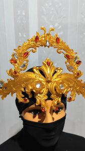 Siger Kepala Aksesoris Tari Bahan Lem Lilin Motif 18