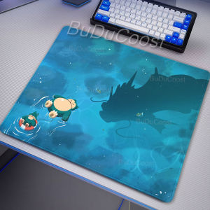 Bandai | Mouse Pad Small XS P-Pokemon Snorlax Gaming Keyboard Desk Mat Office Pc Accessories Gamer Table Carpet Non-slip Rubber Mousepad