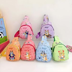 Bluey Và Bingo Hoạt Hình Ba Lô Dành Cho Trẻ Em Anime Hình In Hình Đeo Vai Túi Quà Sinh Nhật Ánh Sáng Xanh Nhạt Đỏ Tím Hồng Cam Xanh Dương