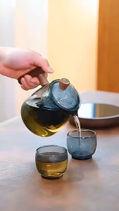 550ml Flower Teapot High Borosilicate Glass Teapot Flower TeaCup with Infuser Gift Idea