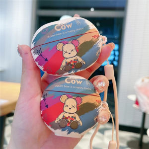 Creative Bear Protective Case for Huawei Freebuds Pro4/5 Wireless Bluetooth Earphones Silicone Frosted Anti-fall Soft Shell
