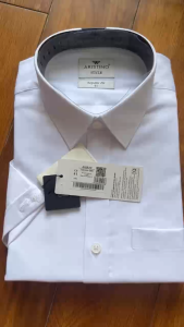 Áo Sơ Mi Trắng Nam Aristino Regular Fit ASSR30 tà lượn vải modal kết hợp sợi poly mềm mát co giãn