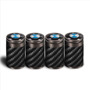Carbon Fiber Car Tire Valve Caps Suitable for BMW 1 Series 2 Series 3 Series 5 Series X1 X3 X5 X7 Automotive Exterior Modification