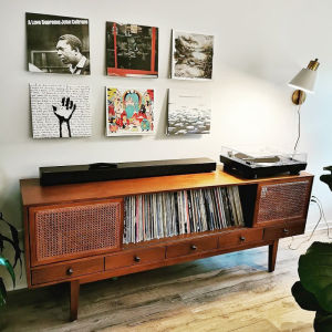 4/8pcs 4/7/12/15 Inch Clear Record Holder Floating Shelves Acrylic Album Display Holder for Decorate Your Office Home
