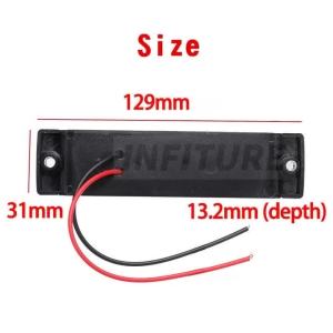12V 24V 3 LED Car Side Marker Light Clearance Turn Signal Reflector Rear Indicator Lamp For Truck Trailer Caravan RV Lorry Van